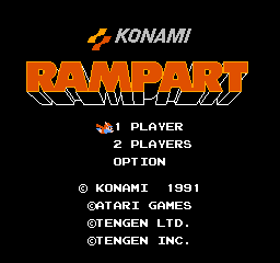 Rampart (Japan) Title Screen